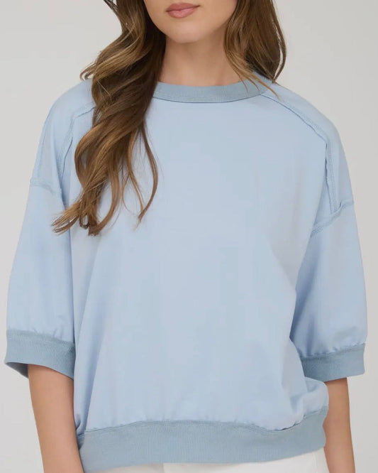 Raglan Short Sleeve Knit Top