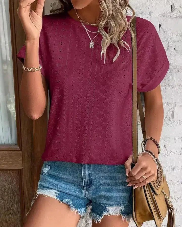 Solid Textured Tunic
