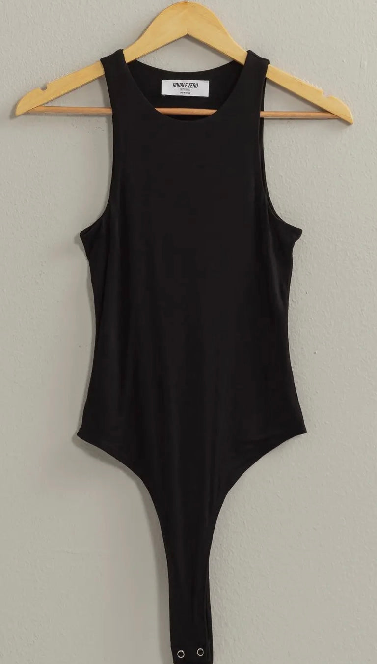 Black Tank Bodysuit