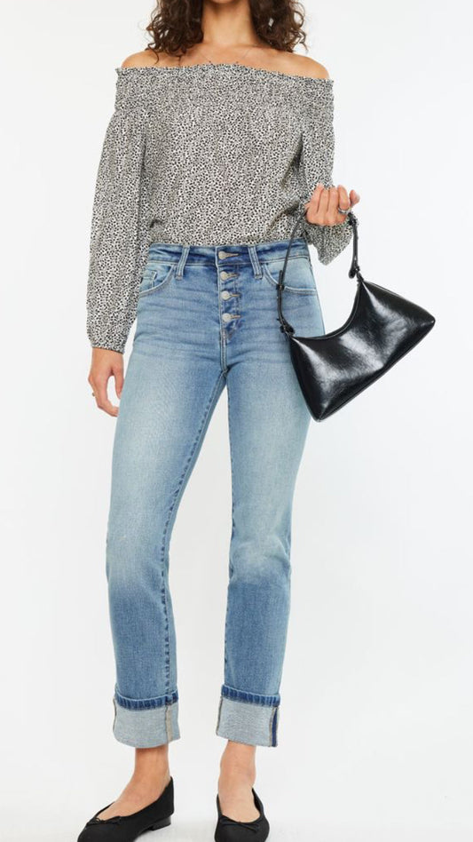 KanCan High Rise Skinny Straight