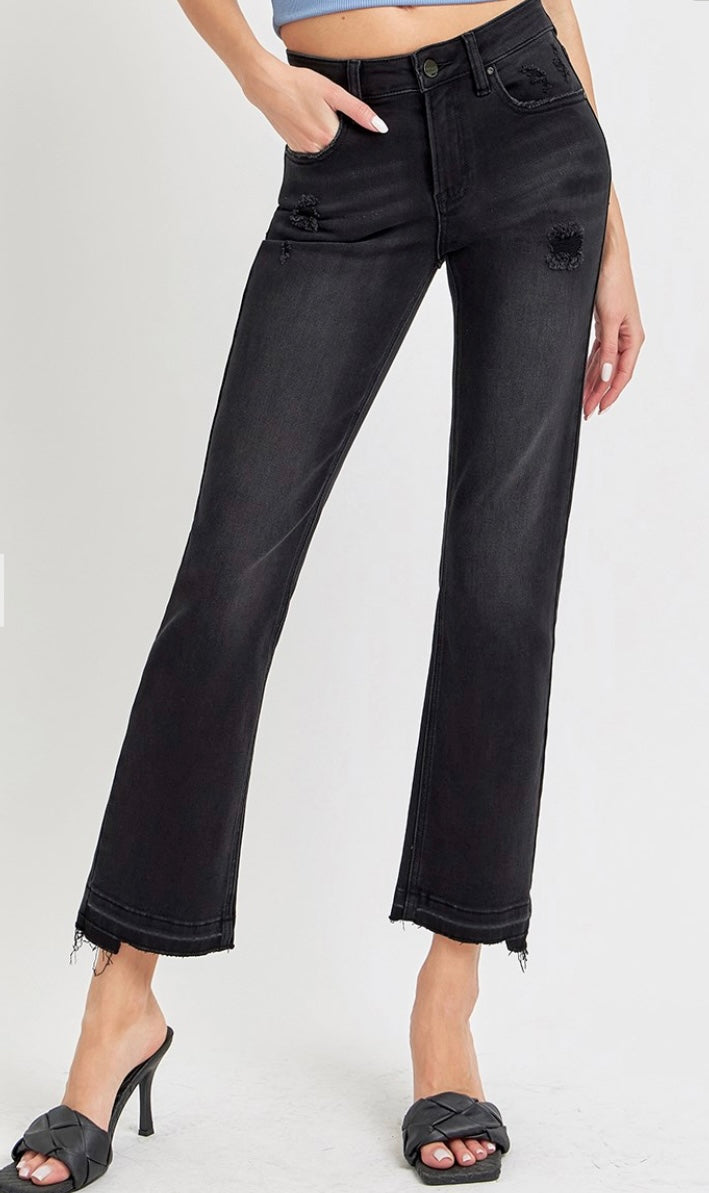 Risen Mid Rise Ankle Straight Jean