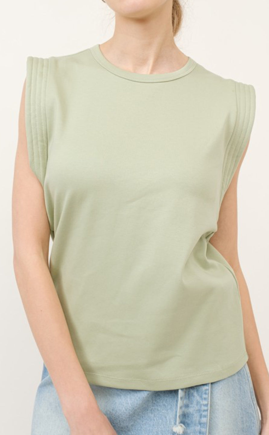 Stitch Padded ShoulderTee