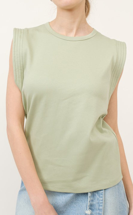 Stitch Padded ShoulderTee
